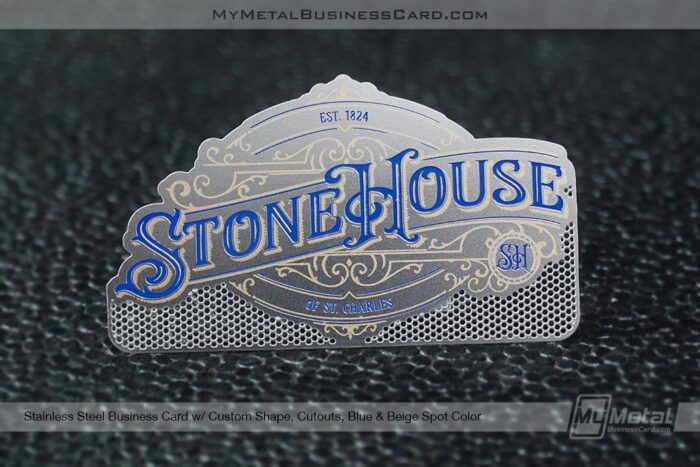 Custom Shape Stainless Steel Metal Business Card