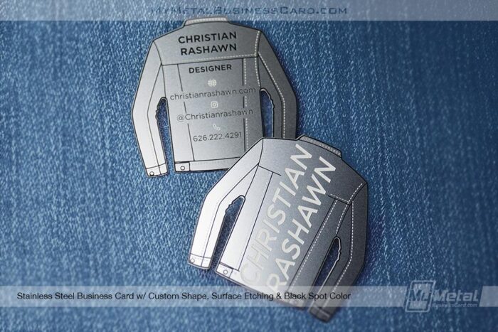 Custom Shaped Stainless Steel Metal Business Card
