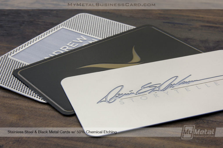 Metal Business Cards With Deep Etching Metal Business Cards My