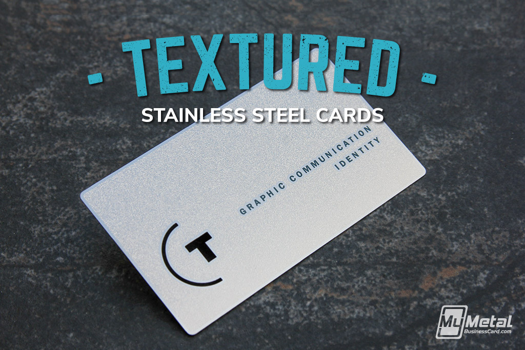 My Metal Business Card | Mmbc Stainless Steel Business Card With Textured Finish