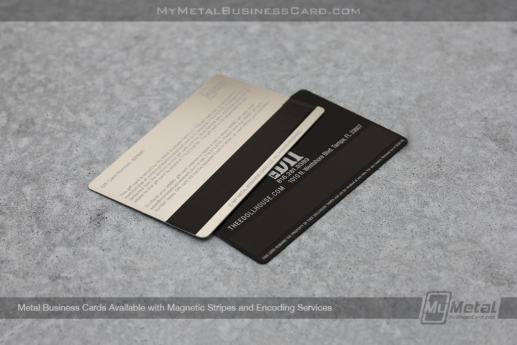 My Metal Business Card | Metal Business Cards With Magnetic Stripe Encoding