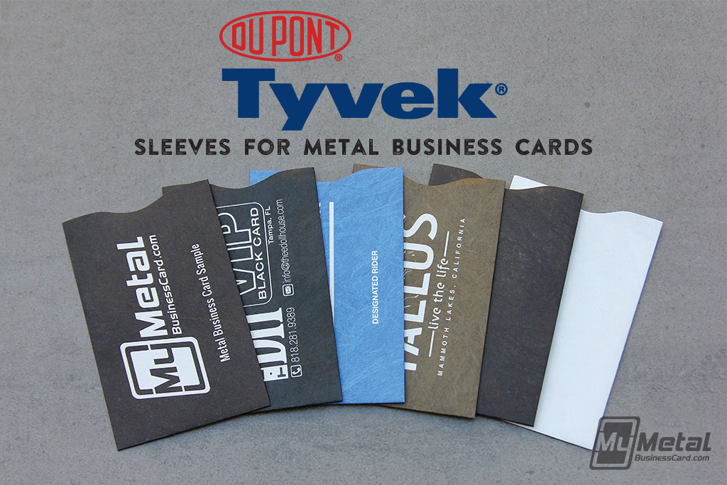 My Metal Business Card | Tyvek Card Sleeves