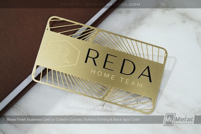 Square Metal Business Card For Photographers