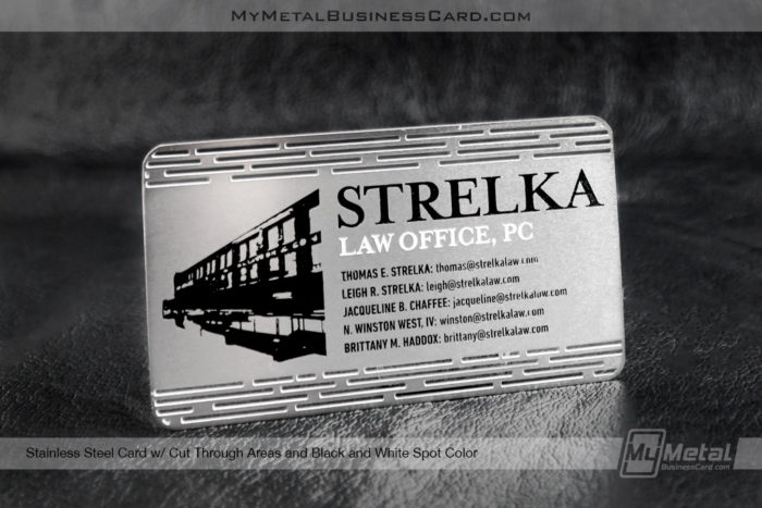 My Metal Business Card | Stainless Steel Business Card Cutout Lawyer