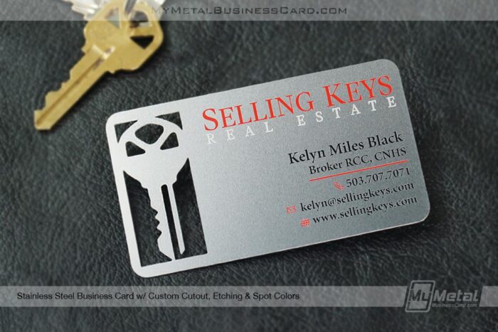 Stainless Steel Business Card For Realtors