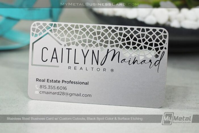 Stainless Steel Metal Business Card For Realtors