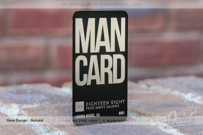 My Metal Business Card | Mmbc Quick Black Metal Membership Man Card For Mens Salons