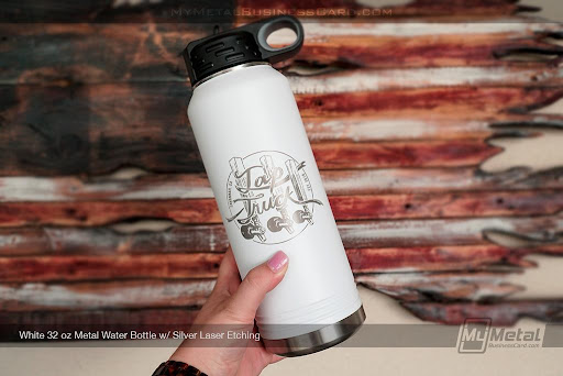 Whtie Metal Water Bottle For Brewery