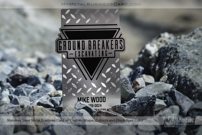 Stainless-Steel-Ground-Breakers-Excavating-Metal-Business-Card-With-Custom-Shape