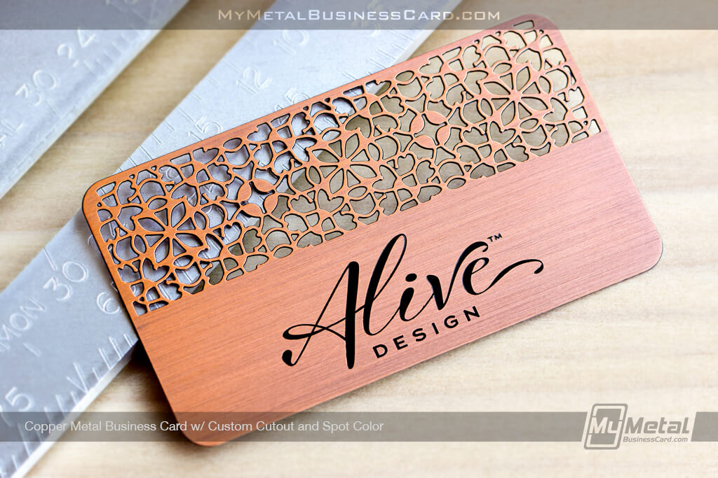 Alive Design Copper Business Card