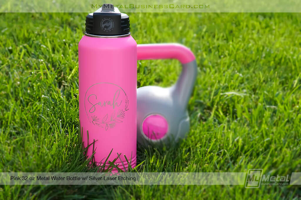 Pin-Metal-Water-Bottle-With-Personalized-Floral-Name-Logo