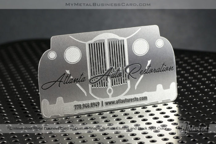 My Metal Business Card | Stainless Steel Metal Business Card For Auto Restoration Custom Car Shape Surface Etching Black Spot Color 569190 1024X683 1