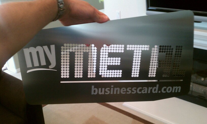 My Metal Business Card | Mmbc First Logo Large Metal Card