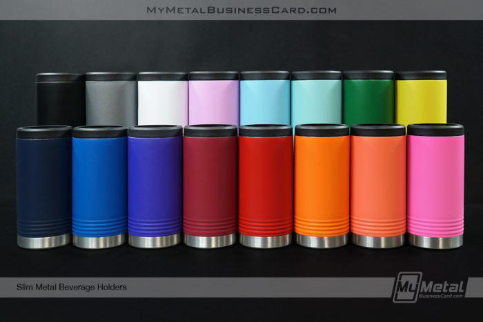 My Metal Business Card | Slim Metal Beverage Holders Colors