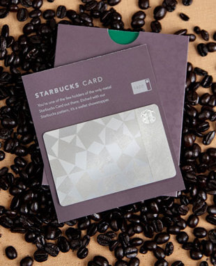 My Metal Business Card | Starbucks Metal Gift Card