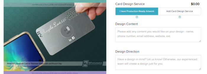 Metal Nfc Business Card Design Service Mymetalbusinesscard
