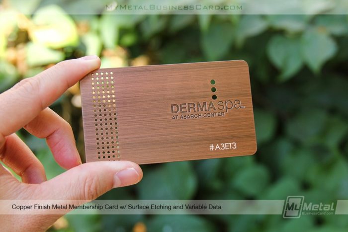 Derma-Spa-Copper-Finish-Metal-Vip-Membership-Card-With-Variable-Data-Mymetalbusinesscard
