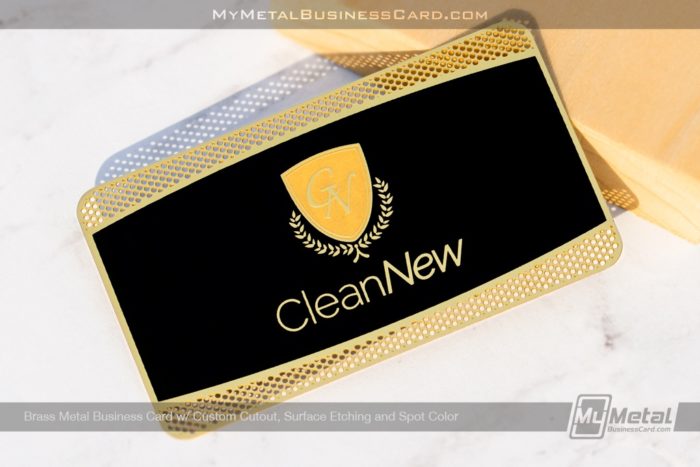 Cleannew Brass Metal Business Card Gold Finish Mymetalbusinesscard