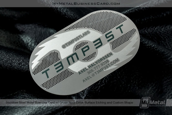 My Metal Business Card | Stainless Steel Tempest Electric Vehicle Business Card Energy Design