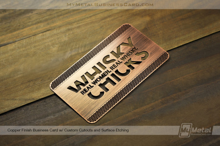 My Metal Business Card | Copper Finish Metal Business Card With Custom Cutouts Surface Etching 558767 1