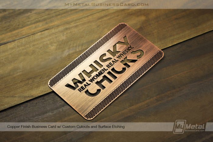 Copper Finish Metal Business Cards