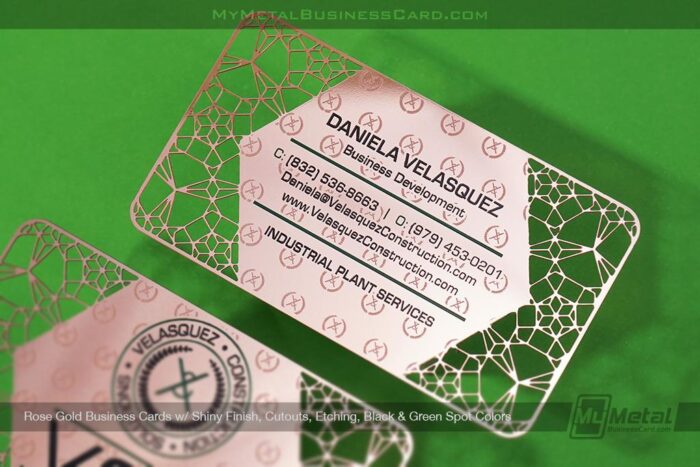 Rose Gold Business Cards For Women
