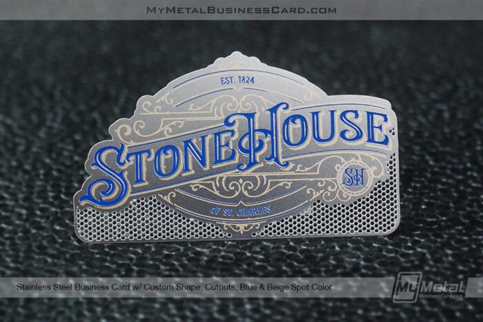 stainless steel business card