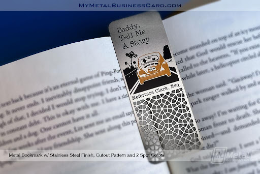 Metal Bookmark Stainless Steel Finish My Metal Business Card
