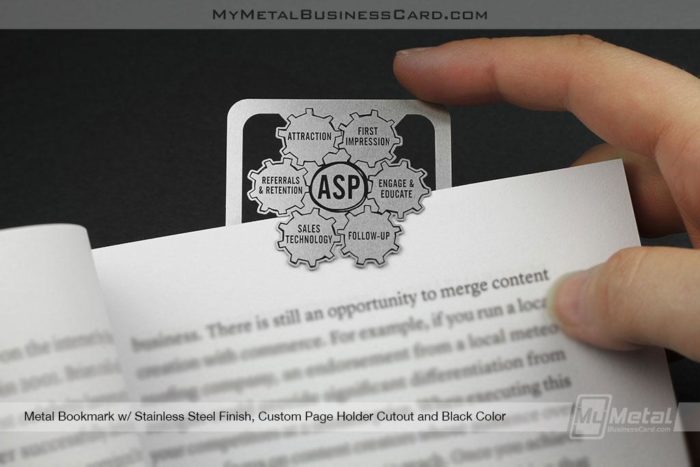 Stainless Steel Custom Bookmark My Metal Business Card