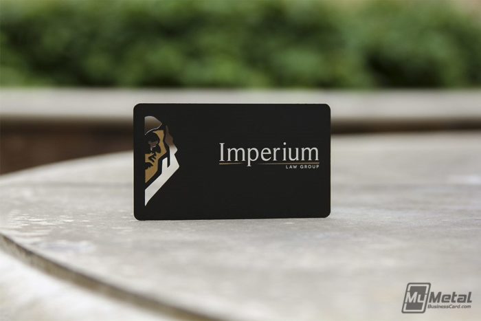 My Metal Business Card | Black Metal Business Card For Attorneys Imperium Law Group My Metal Business Card