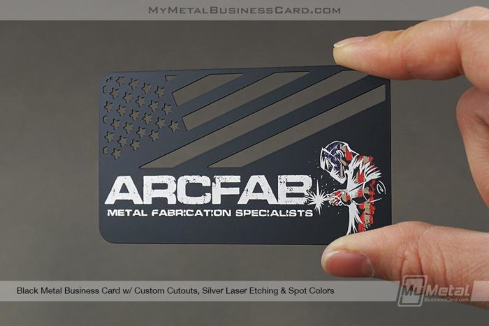 Black Custom Metal Business Card - My Metal Business Card