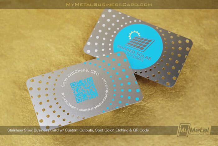 Stainless Steel Metal Business Cards With Qr Codes