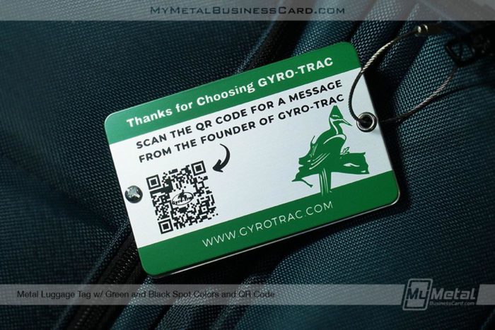 Metal Luggage Tag With Qr Code