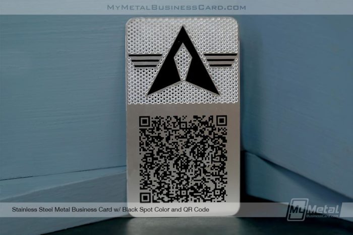 Stainless Steel Business Card Qr Code