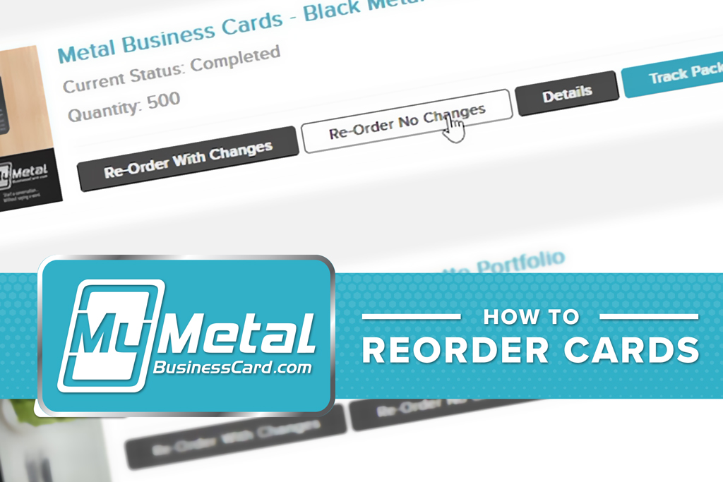My Metal Business Card | Reorder Cards Video Thumbnail
