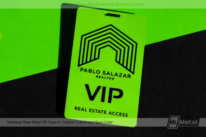 Stainless Steel Metal Vip Pass