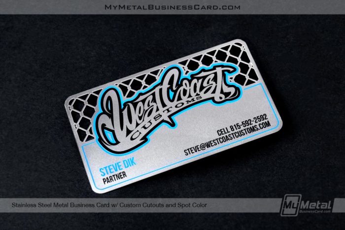 Stainless Steel Metal Business Card