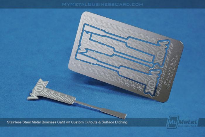 Stainless Steel Metal Business Card Custom Cutouts