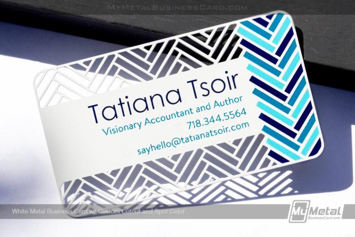 White Metal Business Card