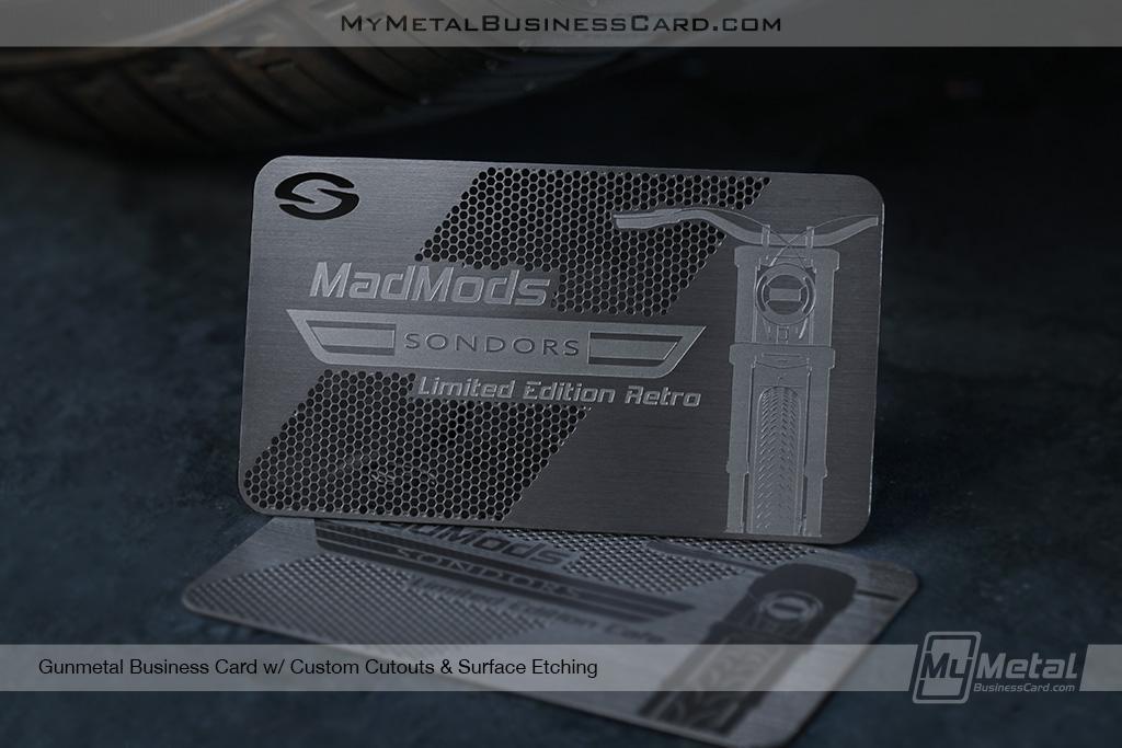 My Metal Business Card | Gunmetal Business Card