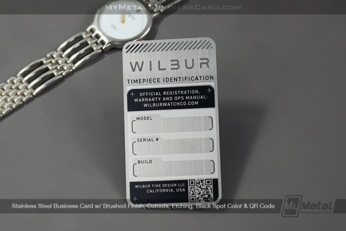 Stainless Steel Business Card Brushed Finish