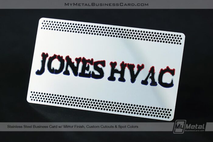 Stainless Steel Business Card For Hvac Mirror Finish