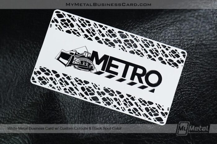 White Metal Business Card