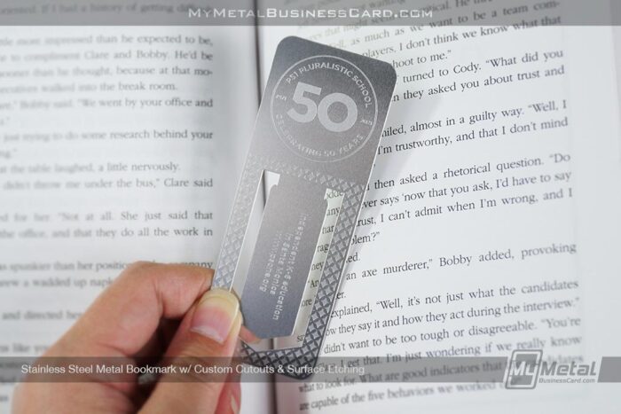 Stainless Steel Metal School Bookmarks