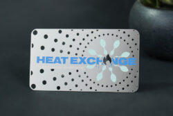 My Metal Business Card | Stainless Steel Business Card Custom Cutouts Surface Etching Spot Colors Heat Exchange 1