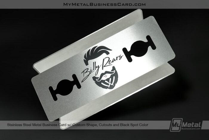 Stainless Steel Metal Business Card For Barbers