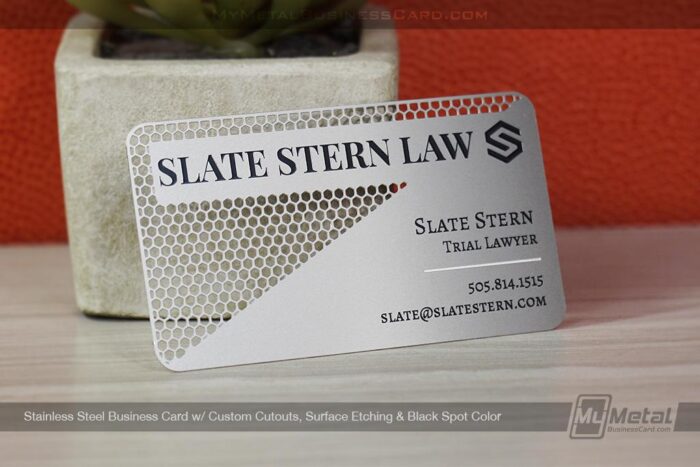 Stainless Steel Metal Business Cards For Lawyer
