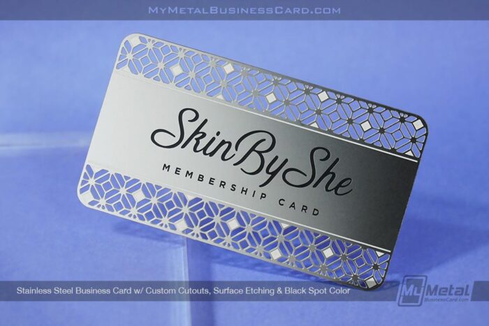 Stainless Steel Metal Membership Cards For Aestheticians