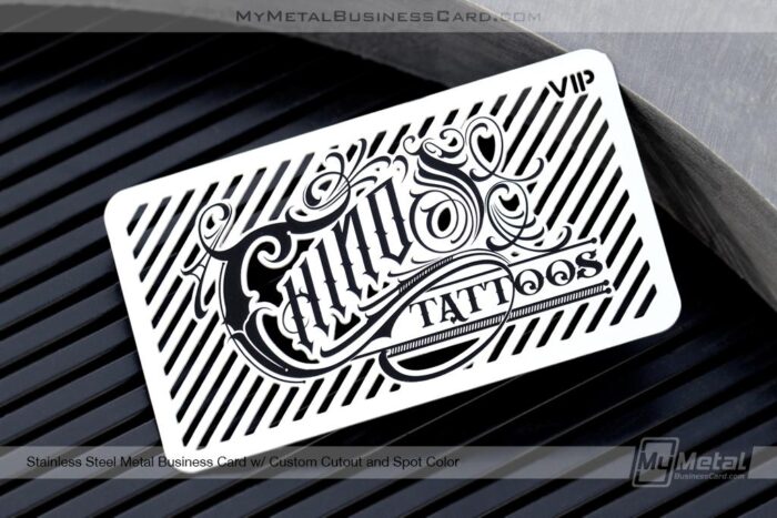Stainless Steel Metal Membership Cards For Tattoo Artists