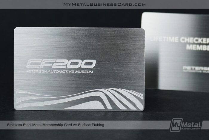 Stainless Steel Metal Membership Card